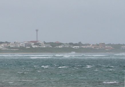 台風９号八重山襲来