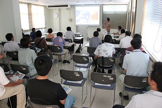 石垣島地方気象台が台風１６号に関する説明会を開催